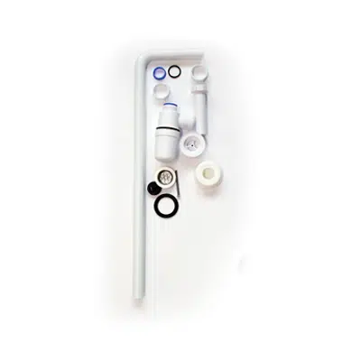 Image for Waste and overflow set with bottle trap white plastic
