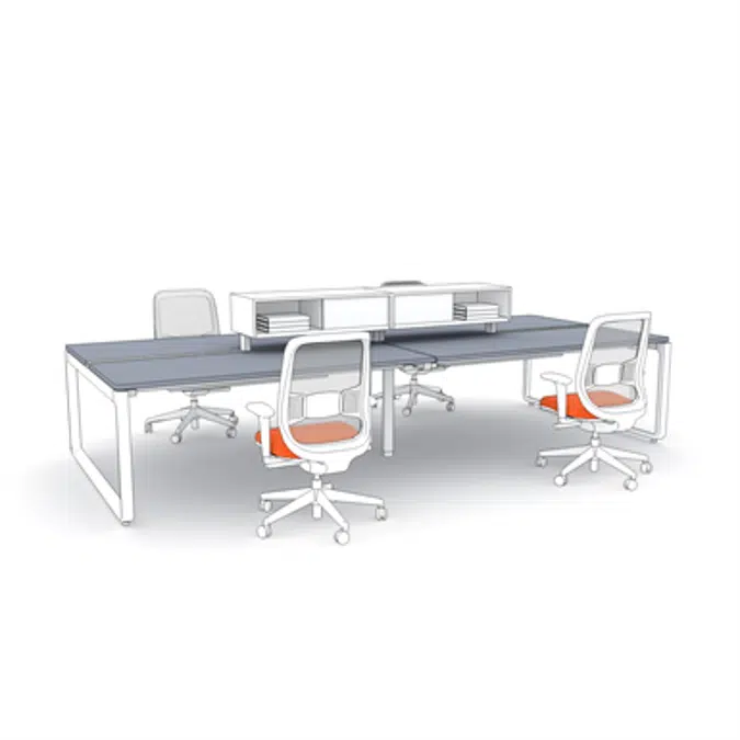 Objetos BIM - ¡Descarga gratis! Open Office 01 - Interpret Furniture ...