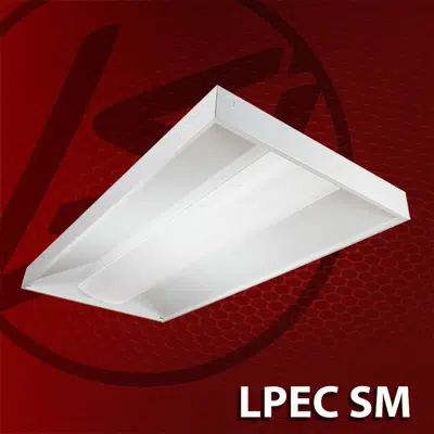 (LPEC-SM) Low Profile Surface Mount Direct/Indirect - Troffer için görüntü