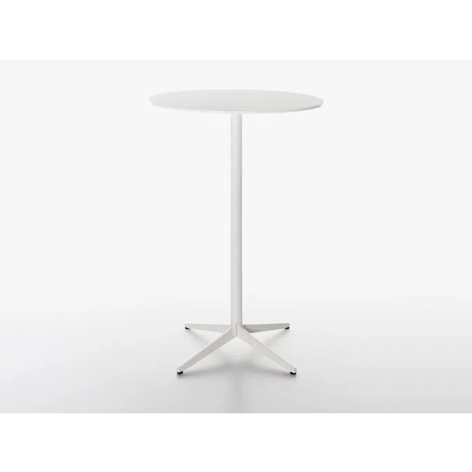 MISTER X table rotondo - altezza 108 cm - in ghisa con base a 4 razze incrociate