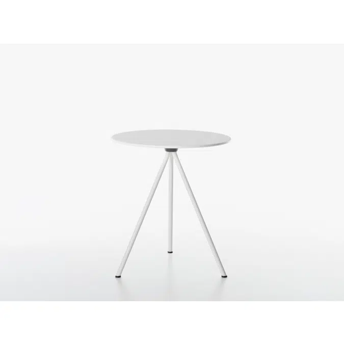 RANDEVU table round - 73cm high - foldable