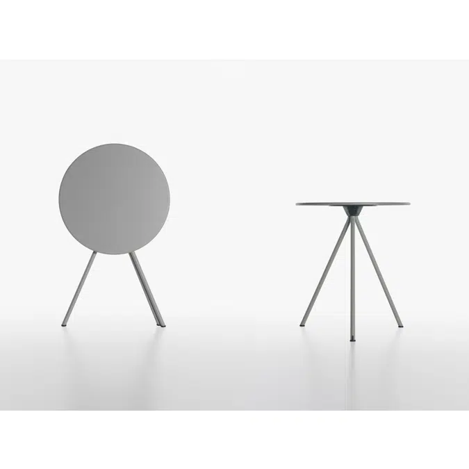 RANDEVU table round - 73cm high - foldable