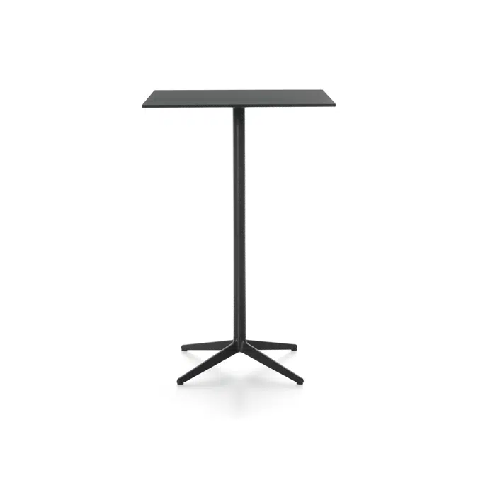 MISTER X table quadrato - altezza 108 cm - in ghisa con base a 4 razze incrociate