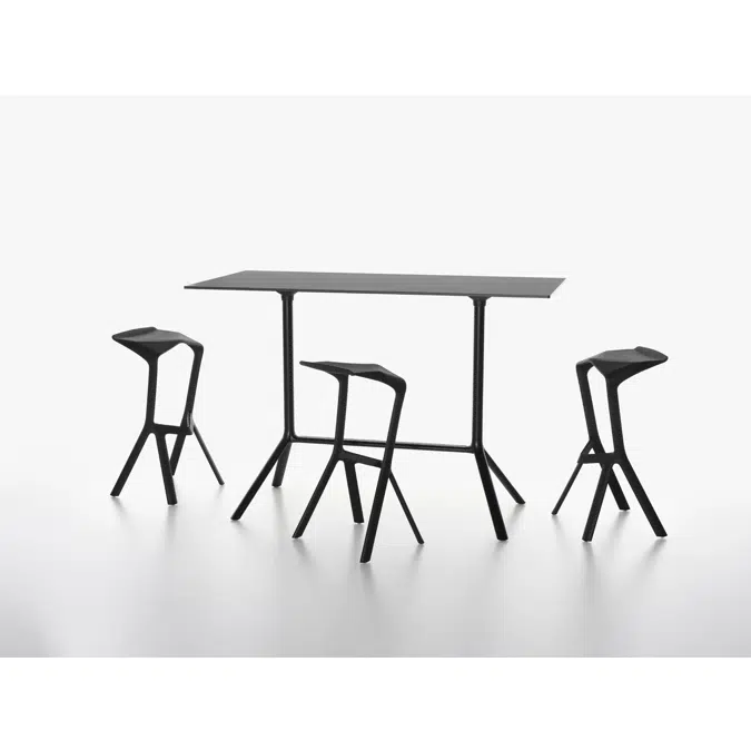 MIURA table rechteckig - 73cm hoch - klappbar