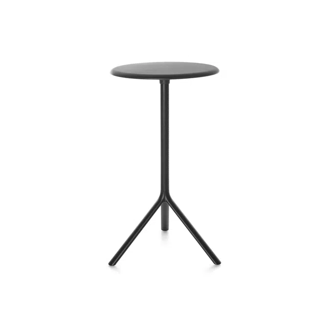 MIURA table rotondo in metallo - altezza 108cm - pieghevole 