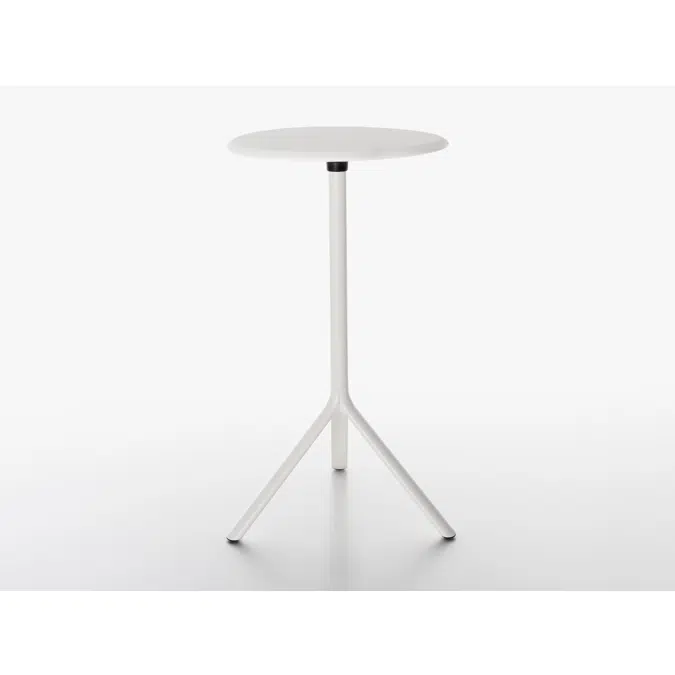 MIURA table rotondo in metallo - altezza 108cm - pieghevole 