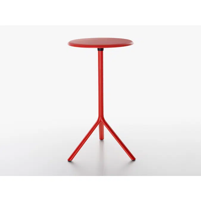 MIURA table rotondo in metallo - altezza 108cm - pieghevole 