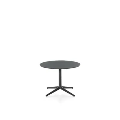 Image for MISTER X table round - 50cm high - cast iron with 4-spoke cross base