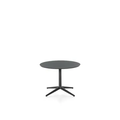 MISTER X table round - 50cm high - cast iron with 4-spoke cross base 이미지