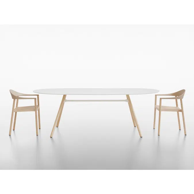 MART table ovale - altezza 73 cm - per interni ed esterni