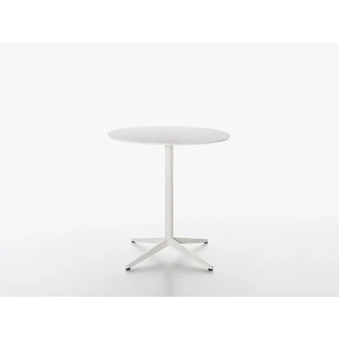 MISTER X table rotondo - altezza 73 cm - in ghisa con base a 4 razze incrociate