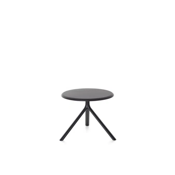 MIURA table round in metal - 50cm high - foldable