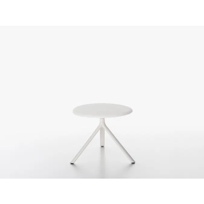 MIURA table round in metal - 50cm high - foldable