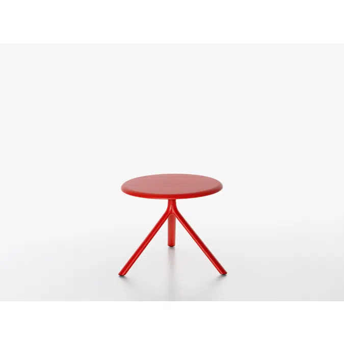 MIURA table round in metal - 50cm high - foldable