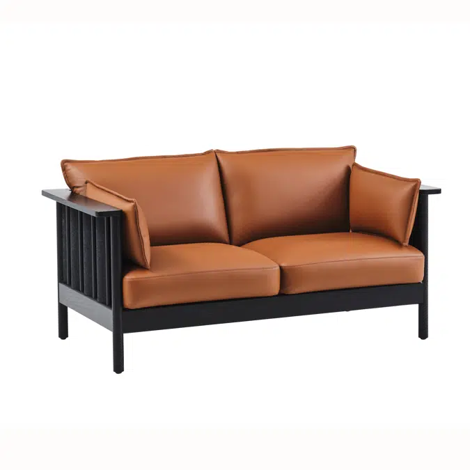 Ondulé 2-seat sofa, low back