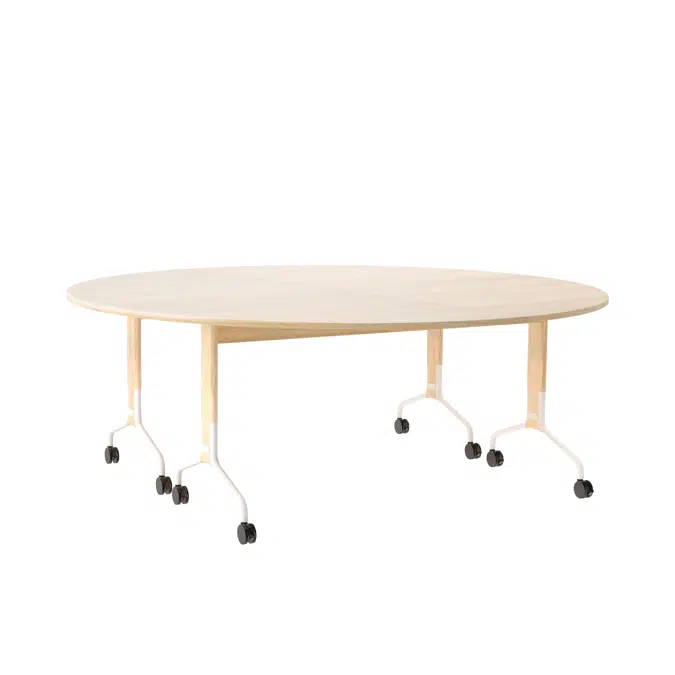 Rollo - folding table half circular ø2000