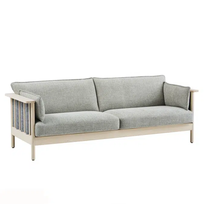 Ondulé 3-seat sofa, low back