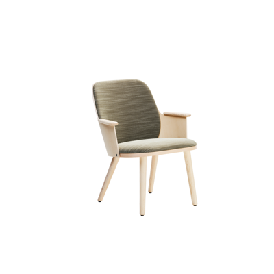 Image for Sander chair, armrest, upholstered seat & back