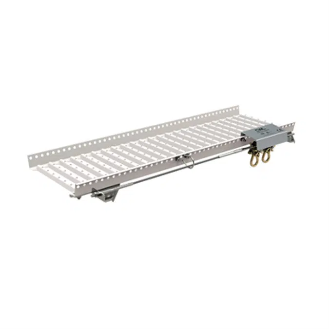 Walkway up to 8 degrees with wire system