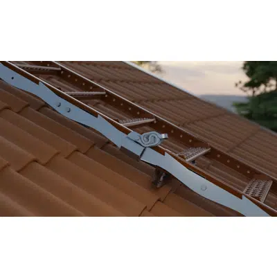 afbeelding voor Roof ladder with rail