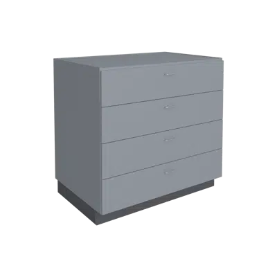 B4140 Base Cabinet - Four Drawer Paper Storage için görüntü