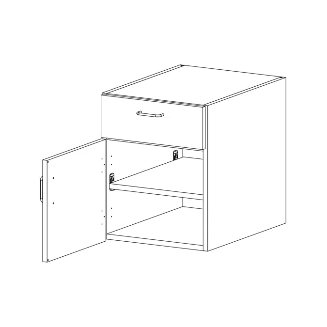 ELEVATE by Case Systems - PB311 - Wall-mounted Cabinet - Base