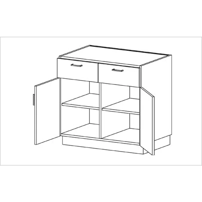 B3170 Base Cabinet - Door/Drawer Storage