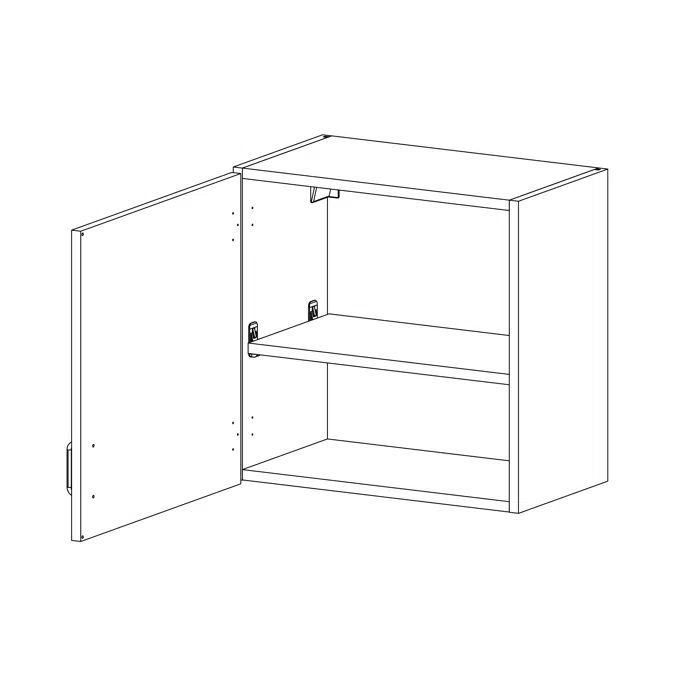 ELEVATE by Case Systems - PW011 - Wall-mounted Cabinet - Wall