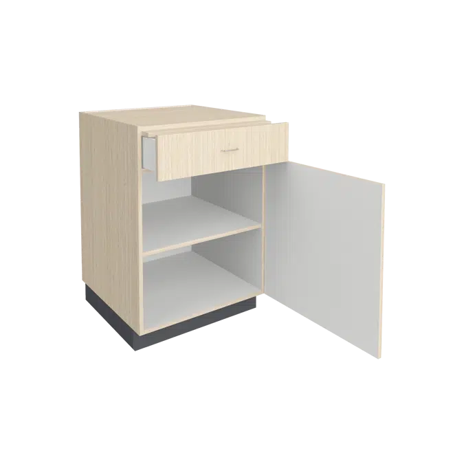 B3320 Door/Drawer Storage with Pull-Out Writing Surface, Right Hinged