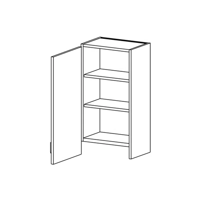 W9910 Task Lighting Cabinet with Door Hinged Left