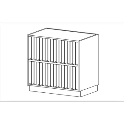 Image for Base Cabinet - Vertical Folio Storage
