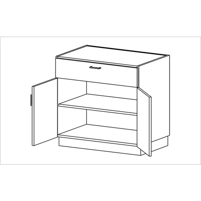 B3000 Base Cabinet - Door/Drawer Storage