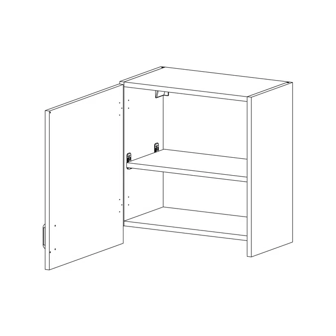 ELEVATE by Case Systems - PW991 - Wall-mounted Cabinet - Wall