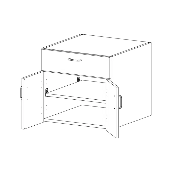 ELEVATE by Case Systems - PB300 - Wall-mounted Cabinet - Base