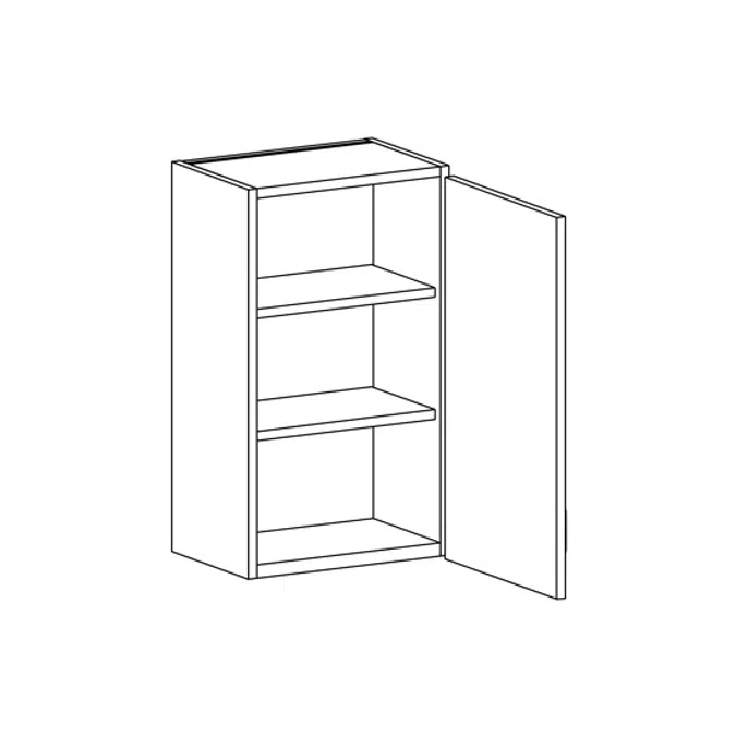 W0120 Wall Cabinet - Storage with Door, Right Hinged