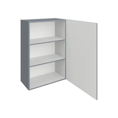 afbeelding voor W0120 Wall Cabinet - Storage with Door, Right Hinged