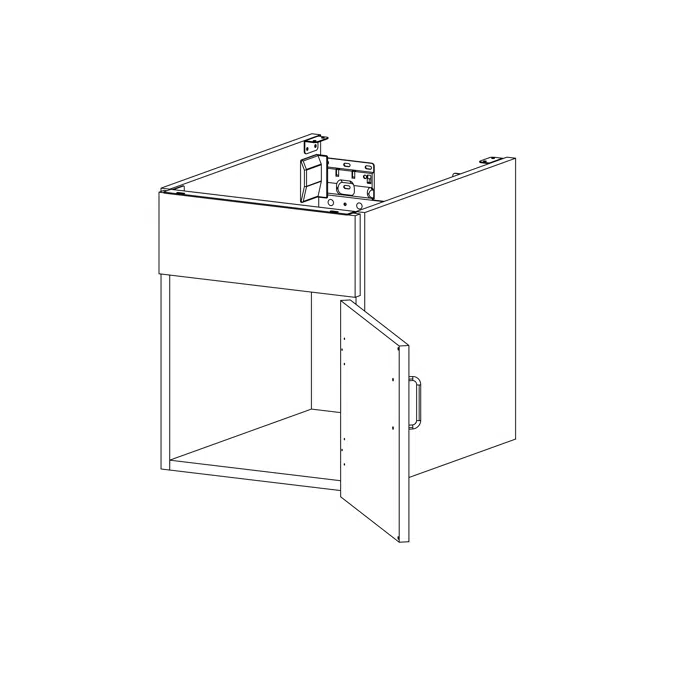 ELEVATE by Case Systems - PB212 - Wall-mounted Cabinet - Sink