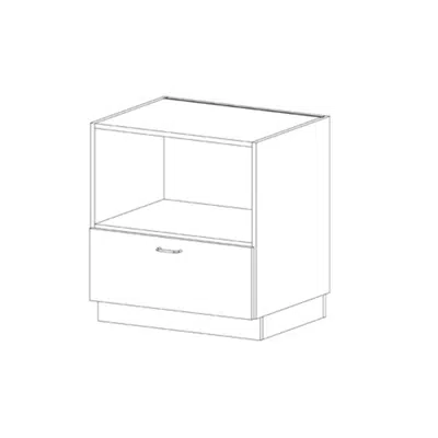 imagen para B3080 Microwave Base Cabinet