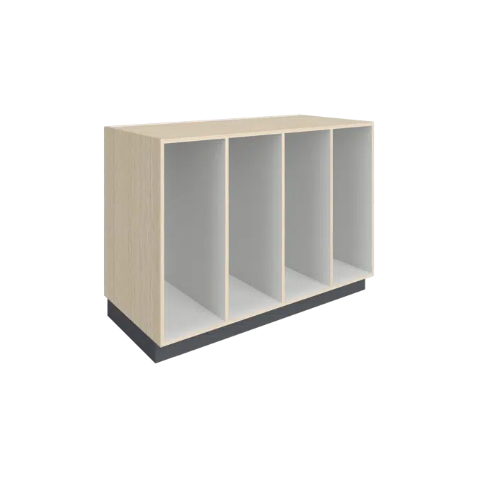 B0400 Base Cabinet - Vertical Divided Storage