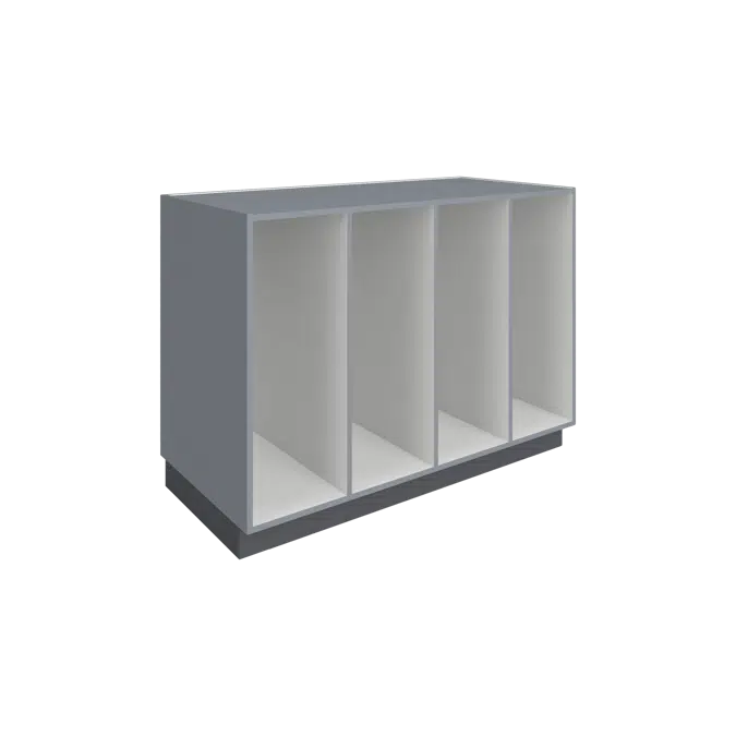 B0400 Base Cabinet - Vertical Divided Storage