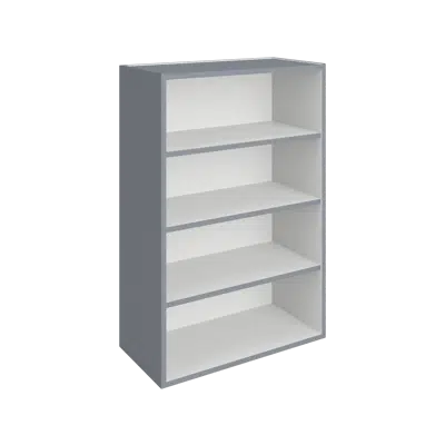 H0000 Hutch Cabinet - Open Storage için görüntü