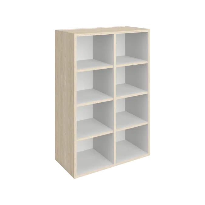 H1000 Hutch Cabinet - Open Cubicle Storage - Adjustable Shelves