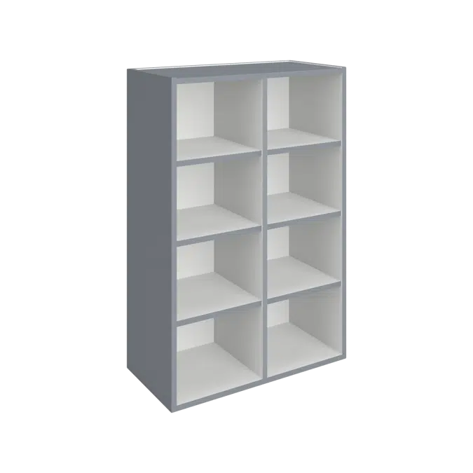 H1000 Hutch Cabinet - Open Cubicle Storage - Adjustable Shelves