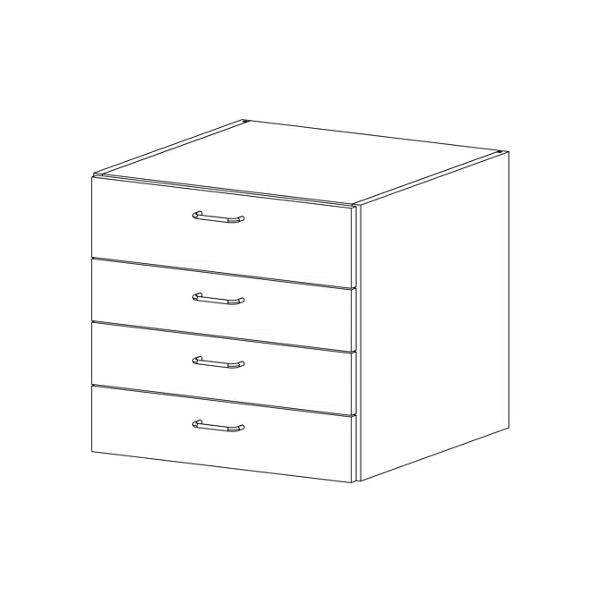 ELEVATE by Case Systems - PB404 - Wall-mounted Cabinet - Base