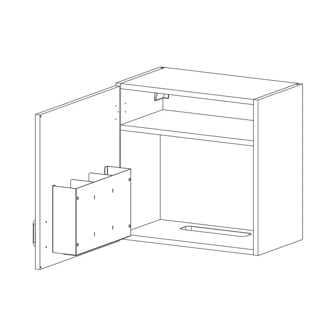 ELEVATE by Case Systems - PW915 - Wall-mounted Cabinet - Wall