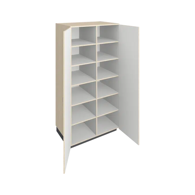 T1040 Tall Cabinet - Cubicle Storage with Doors