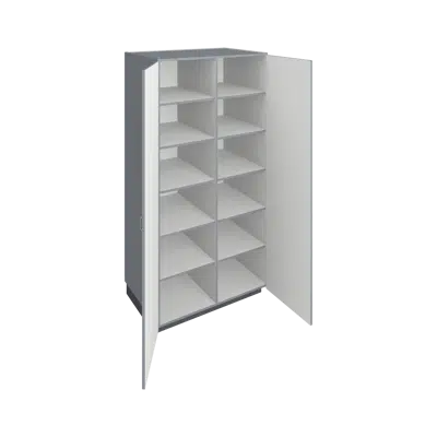 imagen para T1040 Tall Cabinet - Cubicle Storage with Doors