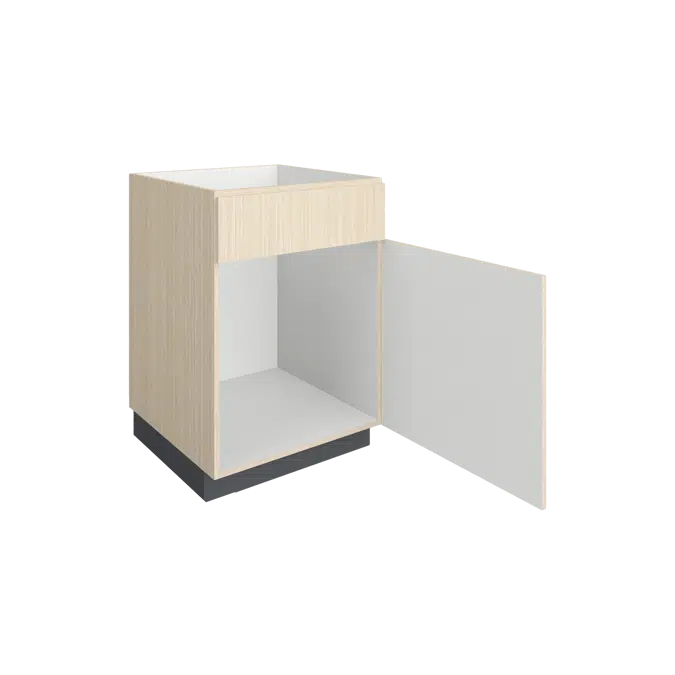 B2120 Single Door Sink Cabinet, Right Hinged