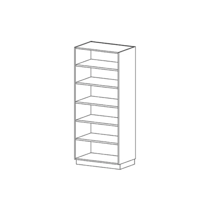 T0000 Tall Cabinet - Open Storage