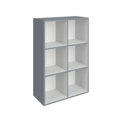 Image for W1000 Wall Cabinet - Open Cubicle Storage - Adjustable Shelves